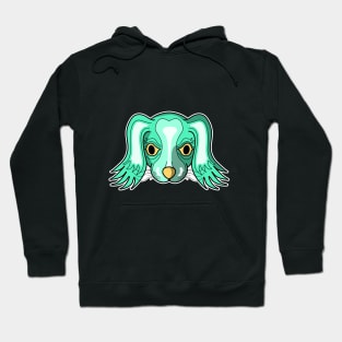 cyan puppy face Hoodie